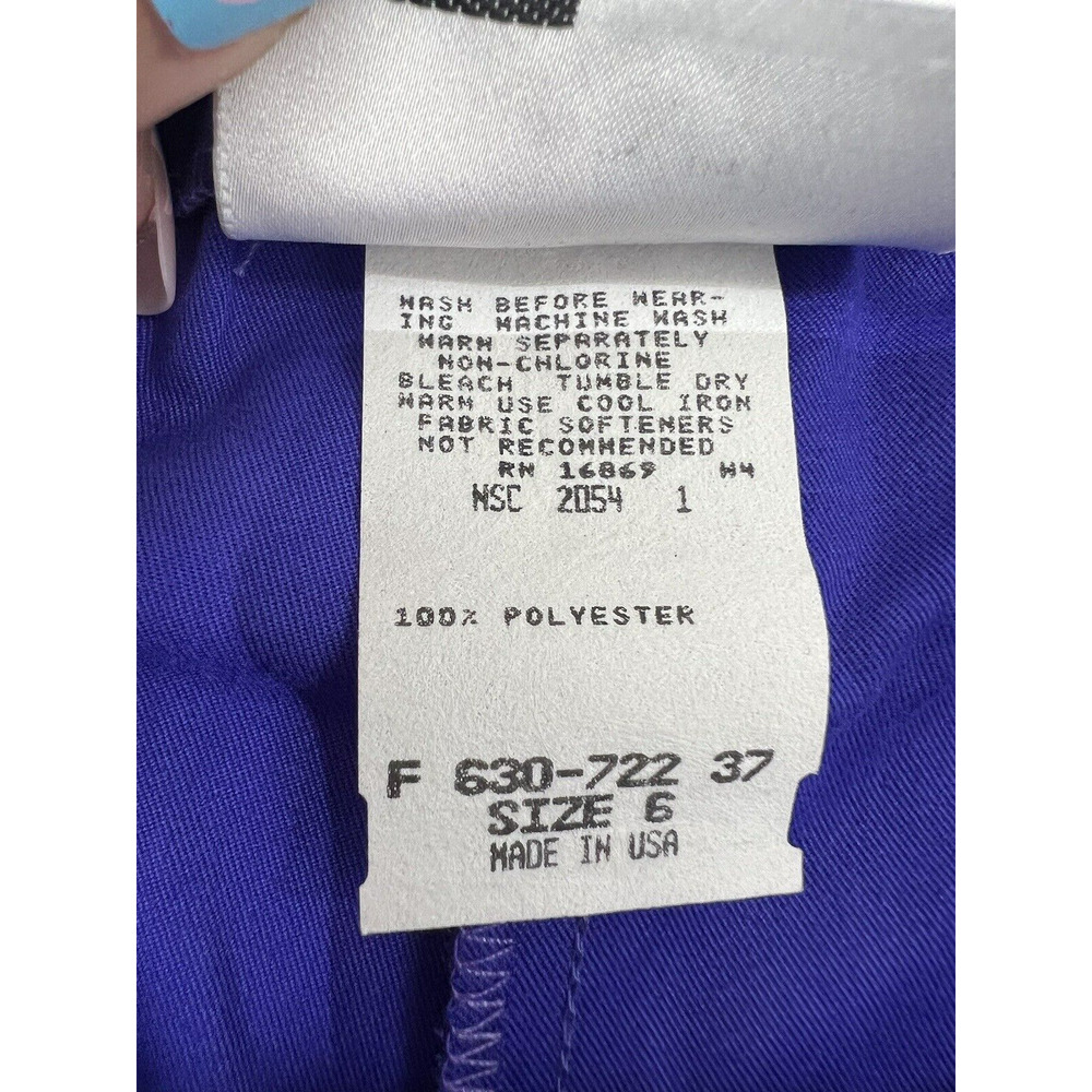 Vintage NWTs Womens Lucia Shorts Size 6 Petite Purple High Waisted Pleated - Picture 4 of 11
